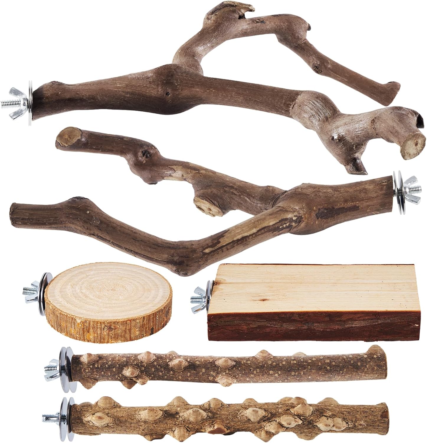LIMIO 6-Piece Bird Perch Set